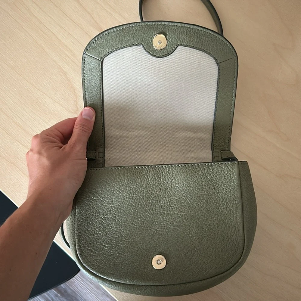 See By Chloe Olive Green Leather Crossbody Bag - Picture 6 of 8